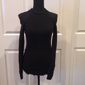 Vintage Havana open shoulder rubbed sweater